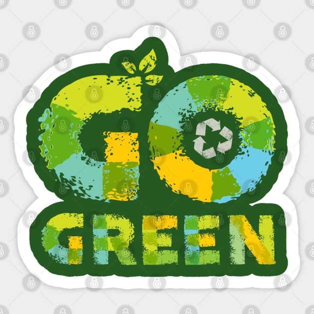 Go Green Sticker by kimmieshops